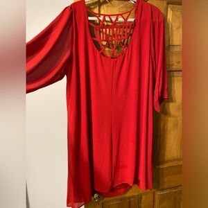 NWOT Juniors size 2X red dress